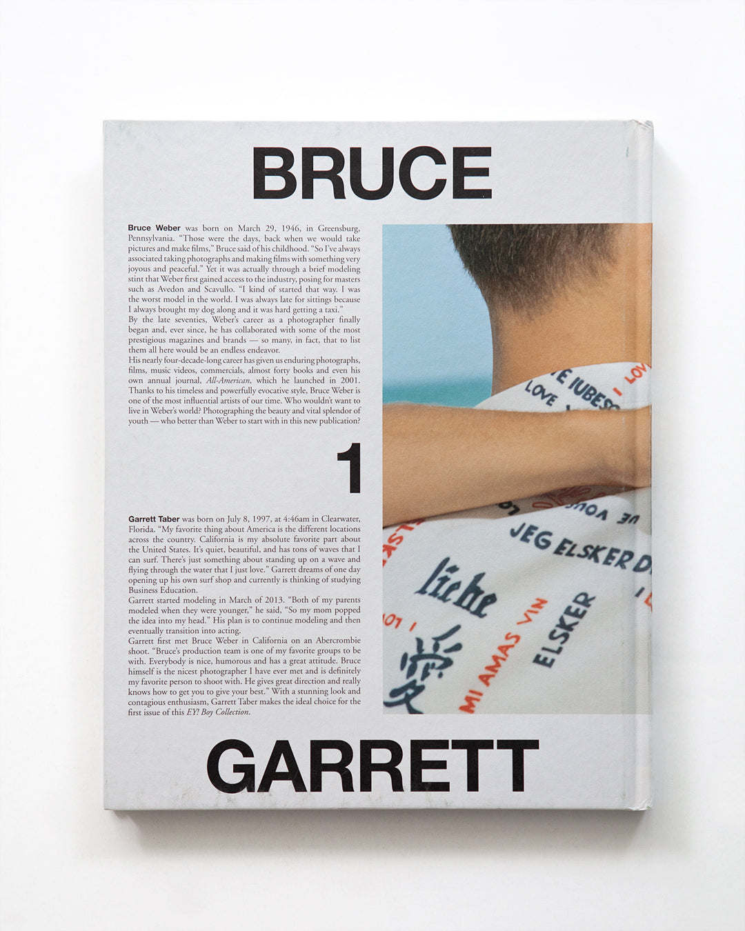 Bruce Weber - Garrett Taber / EY! Boy Collection Vol 1 No.1